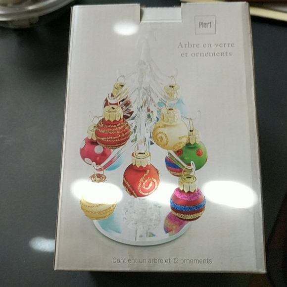 Pier 1 Holiday Nib Mini 6 Glass Christmas Tree Poshmark